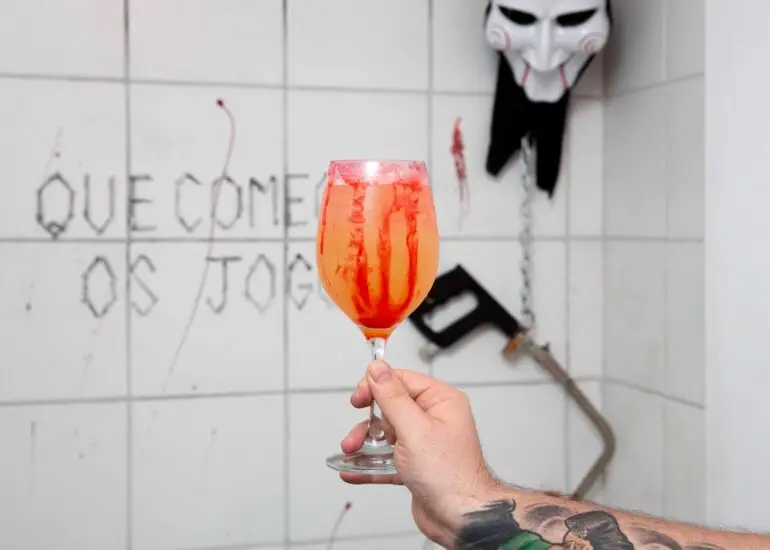 Foto de um Mousse de maracujá