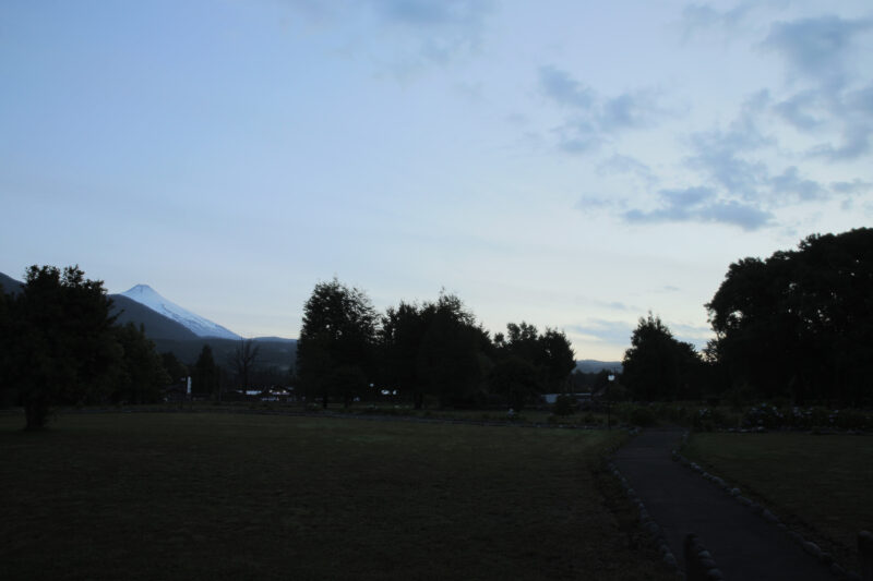 Passagem das termas geométricas em Pucón no Chile